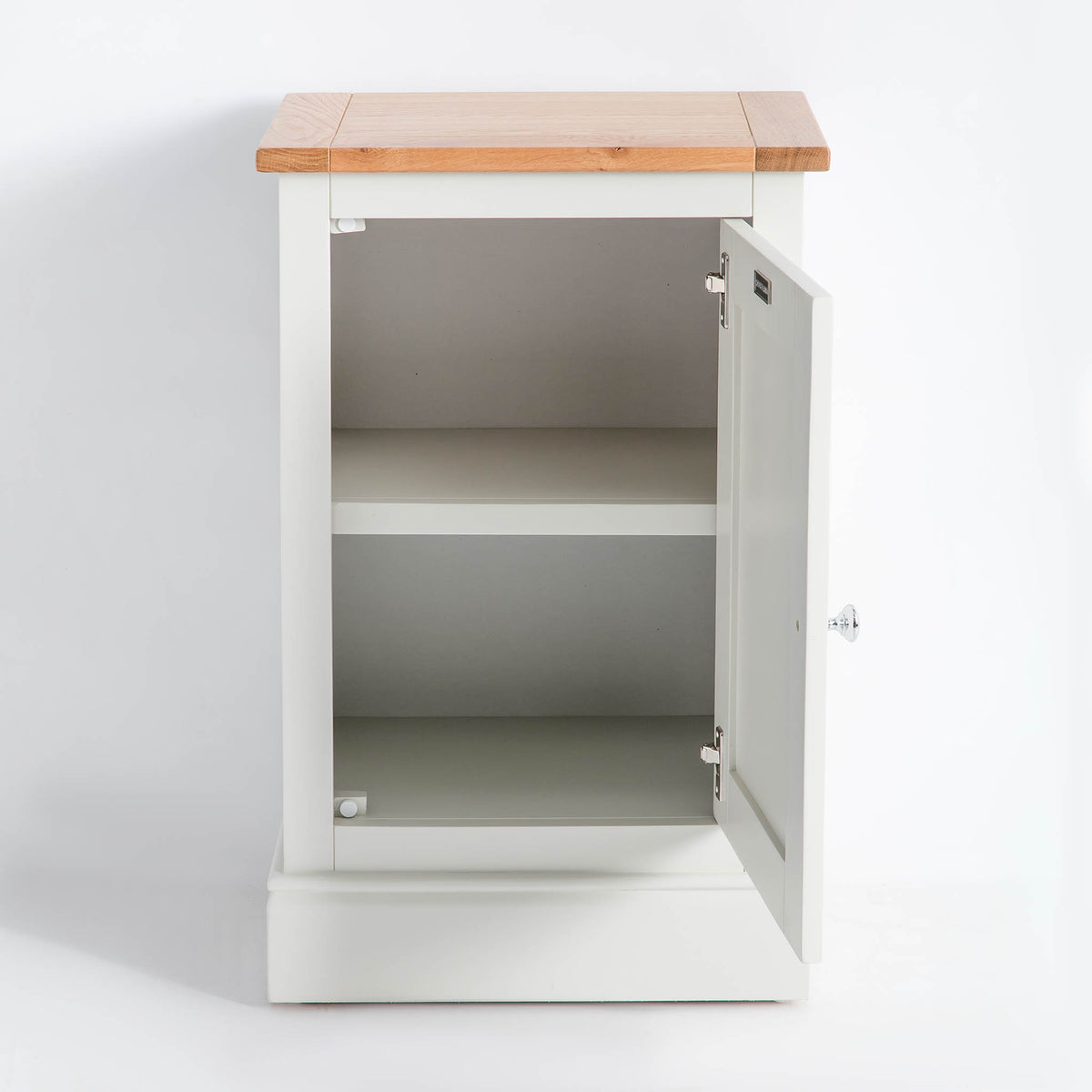 Internal view of the Chichester Ivory Cream Mini Cupboard