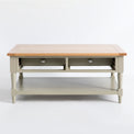 Reversible drawer view on the Chichester Green Coffee Table