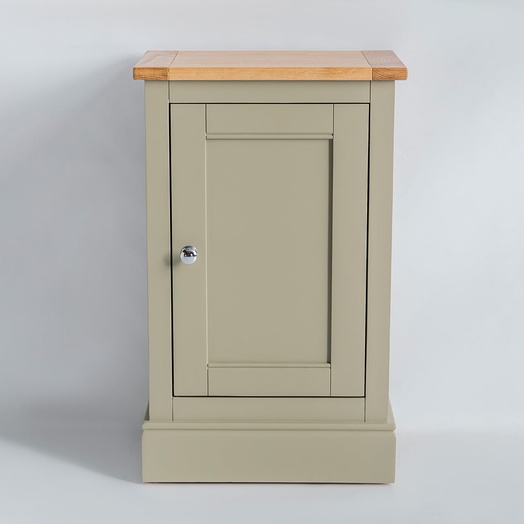 Front view of the Chichester Ledum Green Mini Cupboard