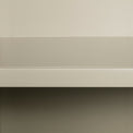 Close up of the fixed shelf on the Chichester Ledum Green Corner Cupboard