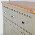 Close up of the drawers on the Chichester Ledum Green Large Sideboard