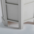 back view of the Chichester Grey Corner Cupboard