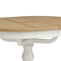 Chichester Round Extending Dining Table - Close up of extendable leaf on table