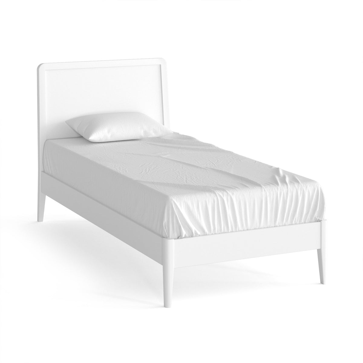 Chester White Single Bed Frame by Roseland Furniture