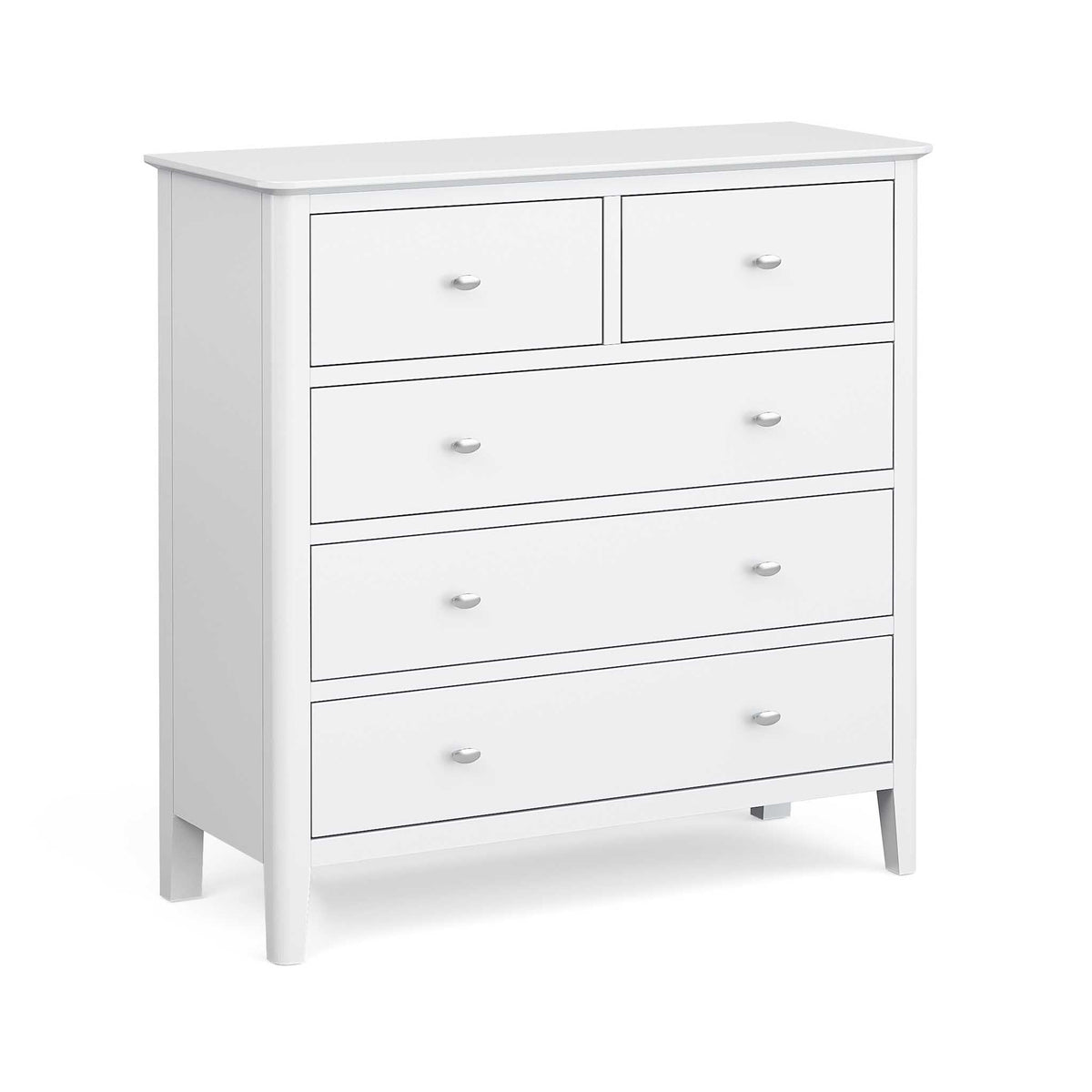 Chester White 2 Over 3 Chest of Drawers by Roseland Furniture