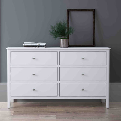 Chester White 6 Drawer Chest of Drawers