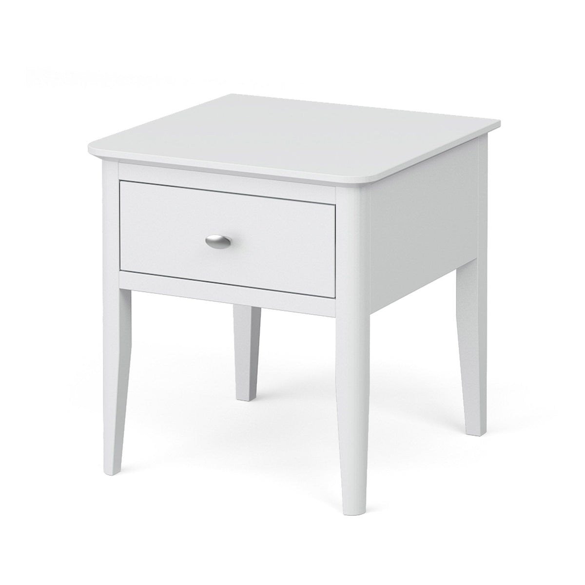 Chester White Lamp Side Table - Side view