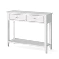 Chester White Console Table - Size view