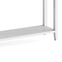 Chester White Console Table - Close up of lower shelf