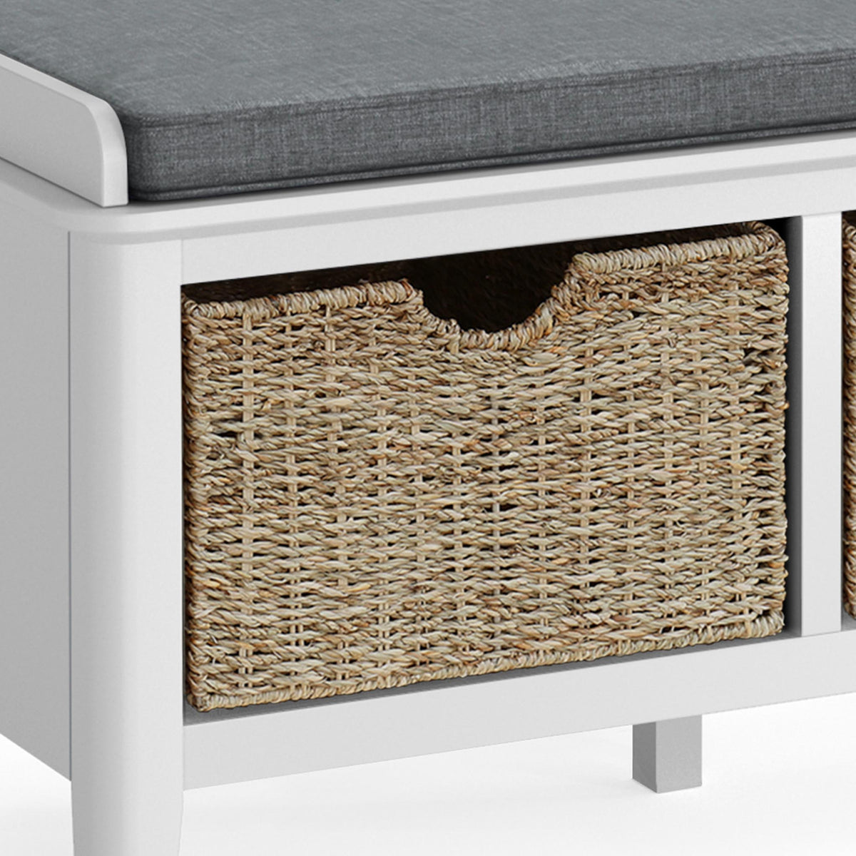Chester Storage Chester White Storage Bench | Roseland