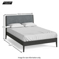 Dumbarton Charcoal Grey 4ft6 Double Bed Frame - Size Guide
