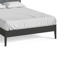 Dumbarton Charcoal Grey 4ft6 Double Bed Frame - Close up of footer