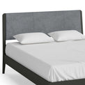 Dumbarton Charcoal Grey 5ft King Size Bed Frame - Close up of headboard