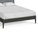 Dumbarton Charcoal Grey 5ft King Size Bed Frame - Close up of footer