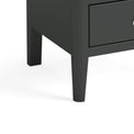 Dumbarton Charcoal Grey Bedside Table - Close up of legs