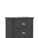 Dumbarton Charcoal Grey Slim Tallboy - Close up of top
