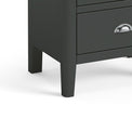 Dumbarton Charcoal Grey Slim Tallboy - Close up of feet