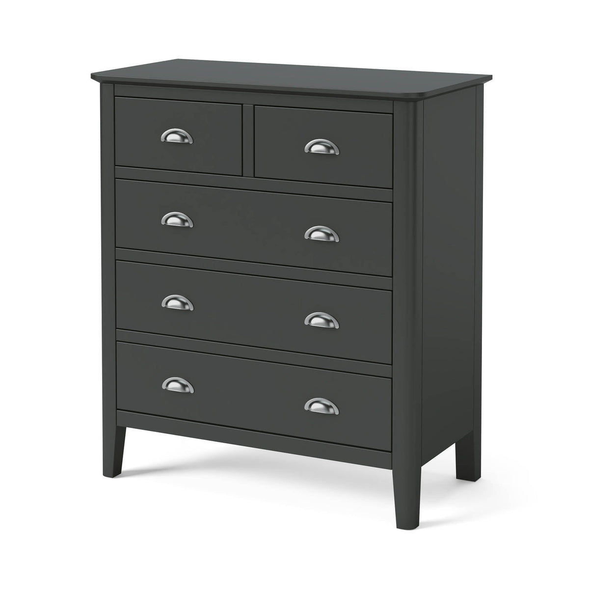 Dumbarton Charcoal Grey 2 over 3 Chest of Drawers
