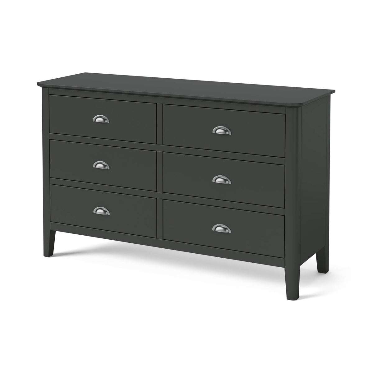 Dumbarton Charcoal Grey 3 over 3 Large Chest of Drawers 