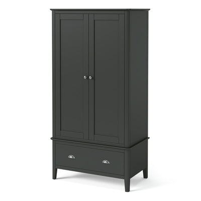 Dumbarton Charcoal Double Wardrobe