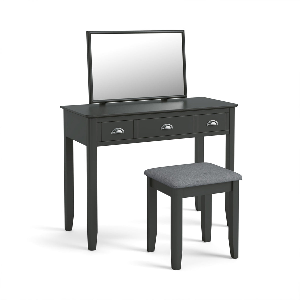 Dumbarton Charcoal Dressing Table Set | Dark Grey | Roseland – Roseland  Furniture