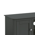 Dumbarton Charcoal Grey 90cm TV Unit Media Stand - Close up of top