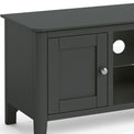 Dumbarton Charcoal Grey 90cm TV Unit Media Stand - Close up of cupboard door front
