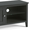 Dumbarton Charcoal Grey 90cm TV Unit Media Stand - Close up of shelving