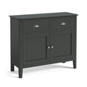 Dumbarton Charcoal Grey 2 Door Small Sideboard Storage Cabinet from Roseland Furniture