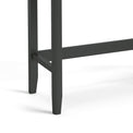 Dumbarton Charcoal Home Office Desk- Close up of legs