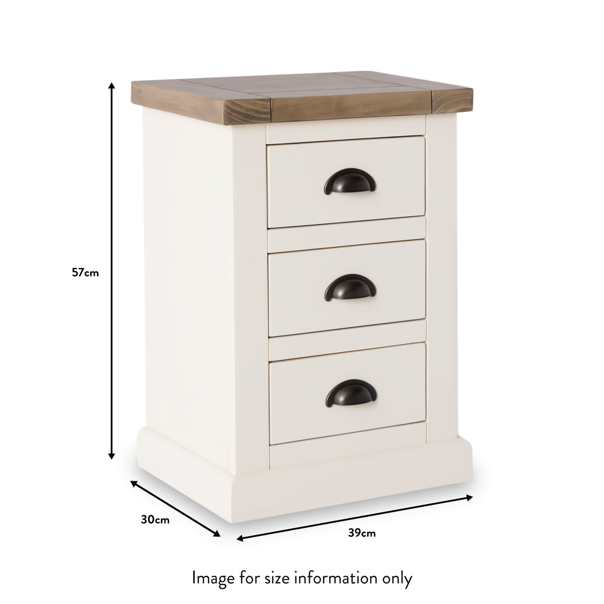 Hove Ivory Bedside Table