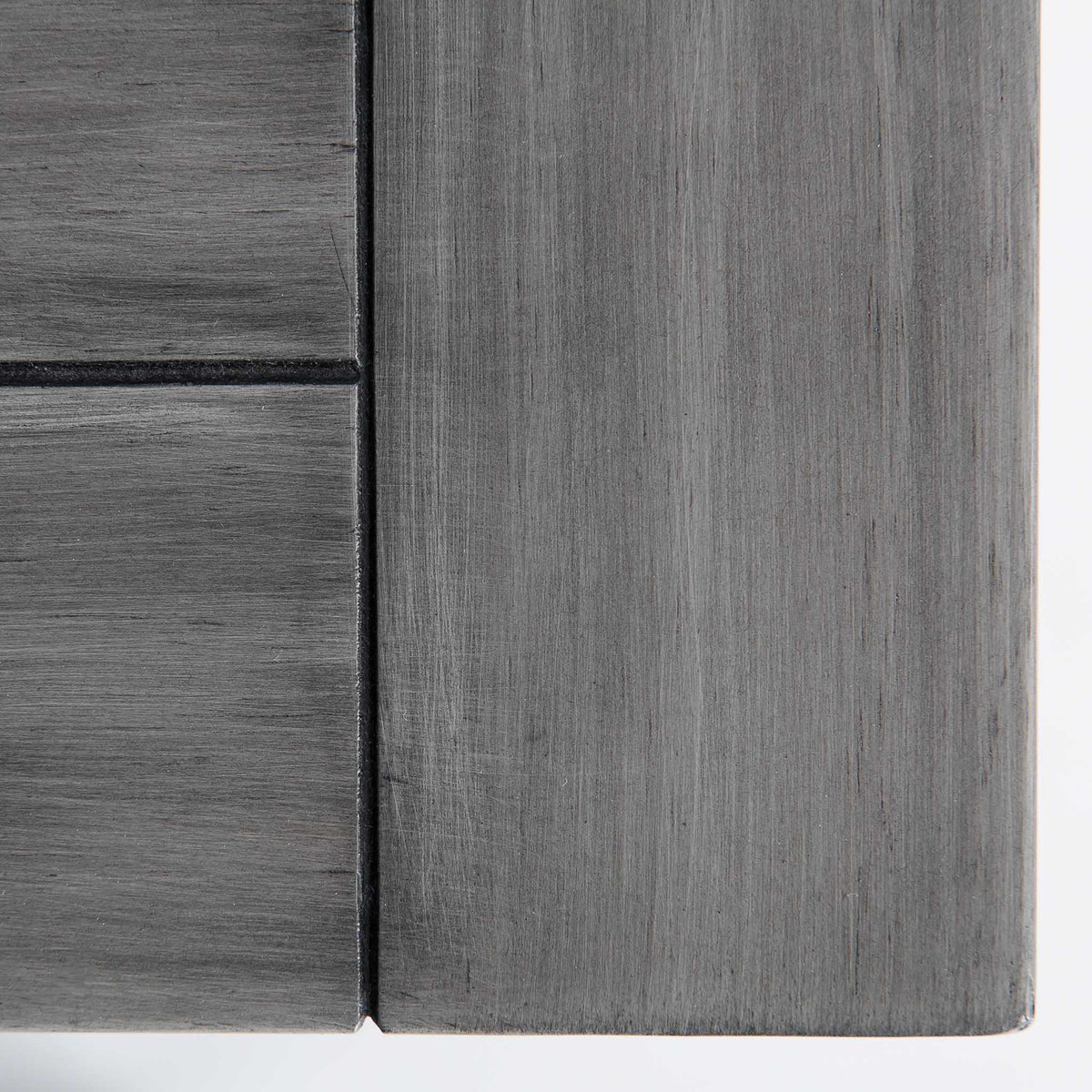 Bristol Charcoal 3 Over 4 Chest of Drawers - close up of top