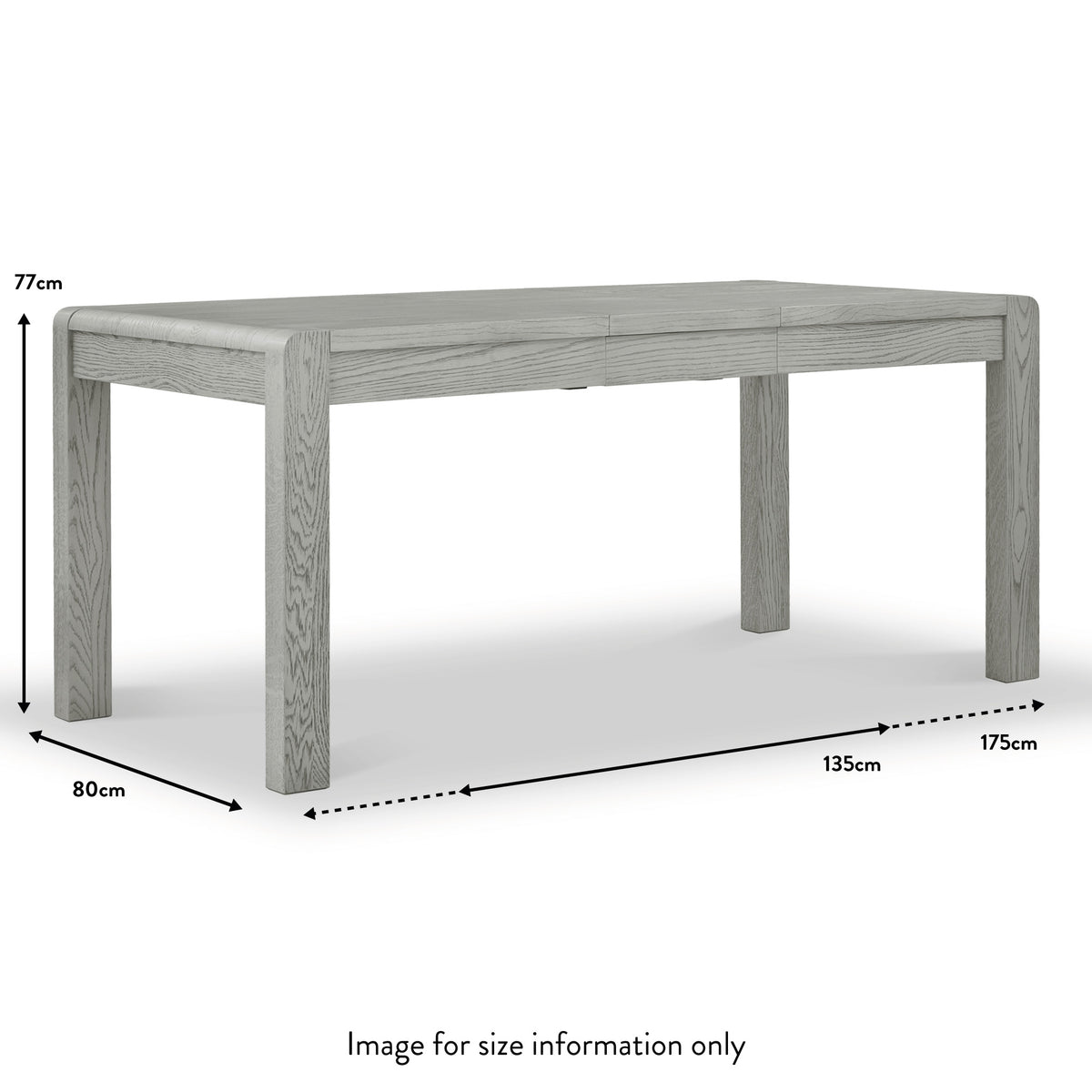 Cardona Compact Extending Dining Table dimensions