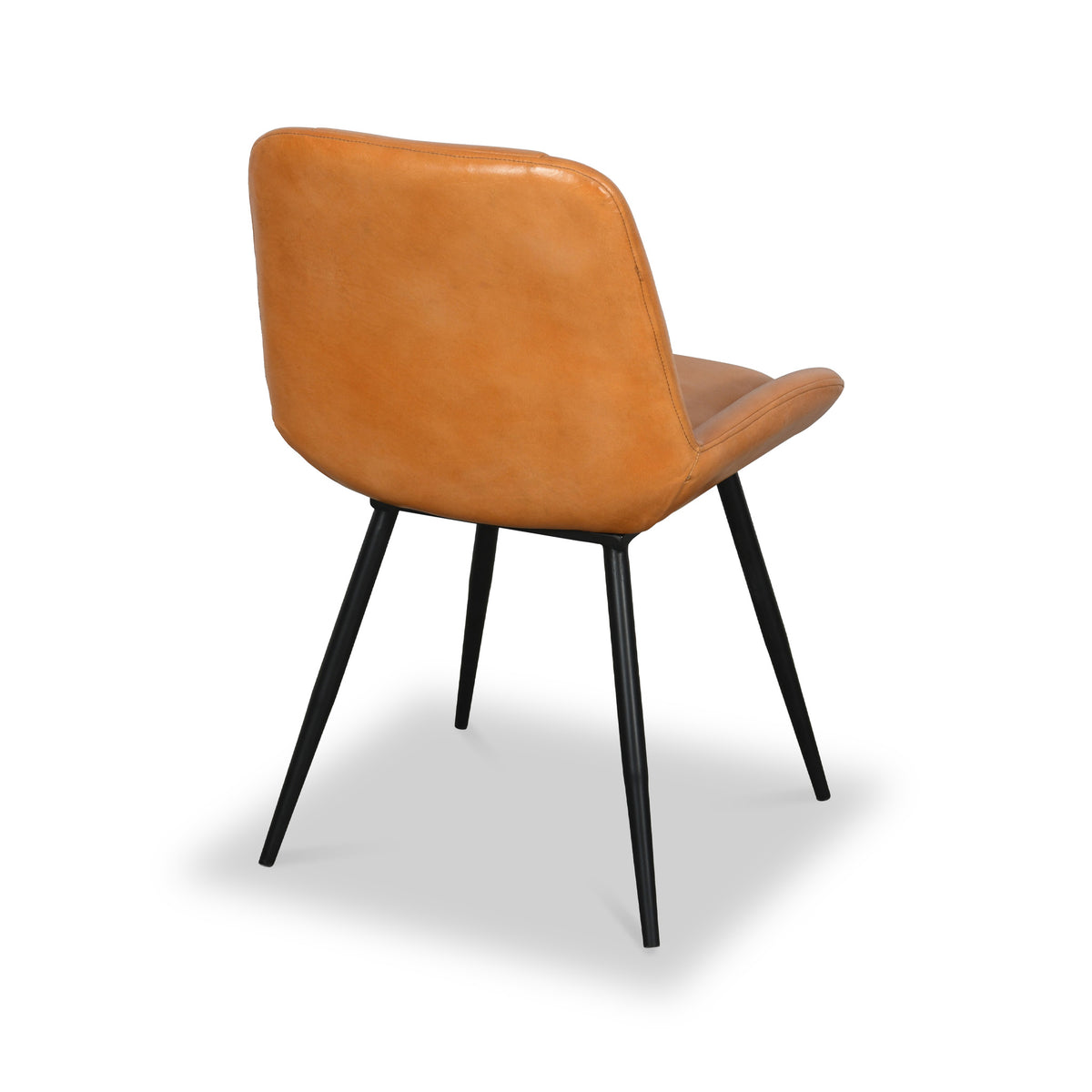 Solene Leather Pleated Back Dining Chair from Roseland