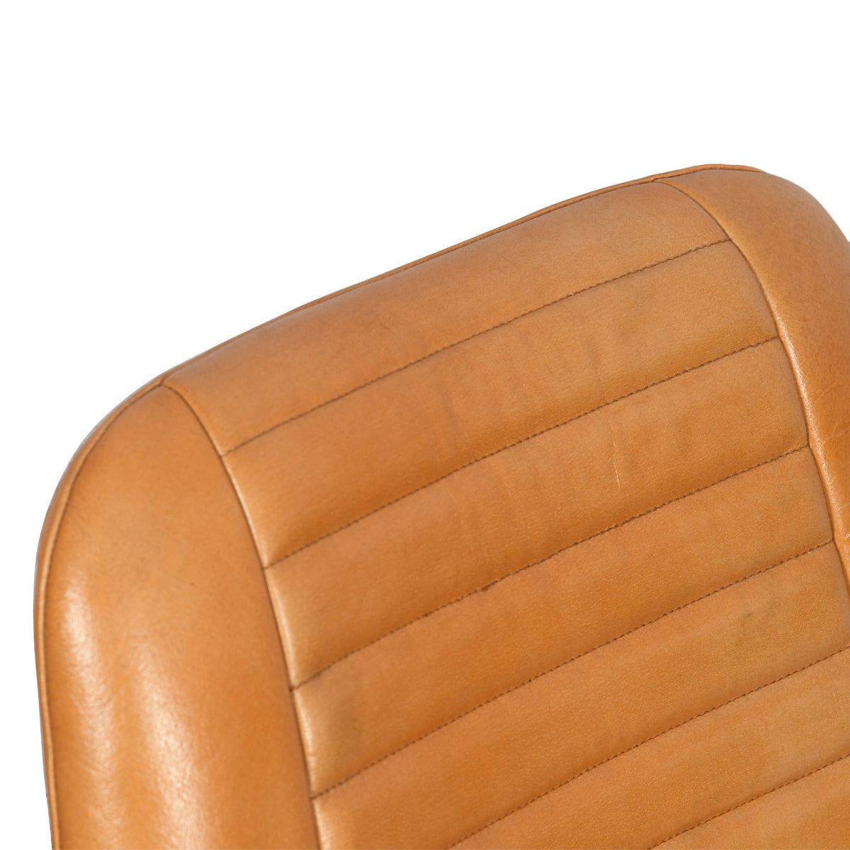 Solene Leather Pleated Back Dining Chair from Roseland