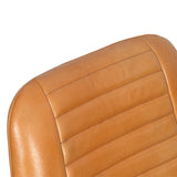 Solene Leather Pleated Back Dining Chair from Roseland