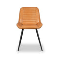 Solene Leather Pleated Back Dining Chair from Roseland