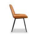 Solene Leather Pleated Back Dining Chair from Roseland