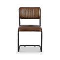 Curran Brown Buffalo Leather Dining Chair from Roseland Furniture