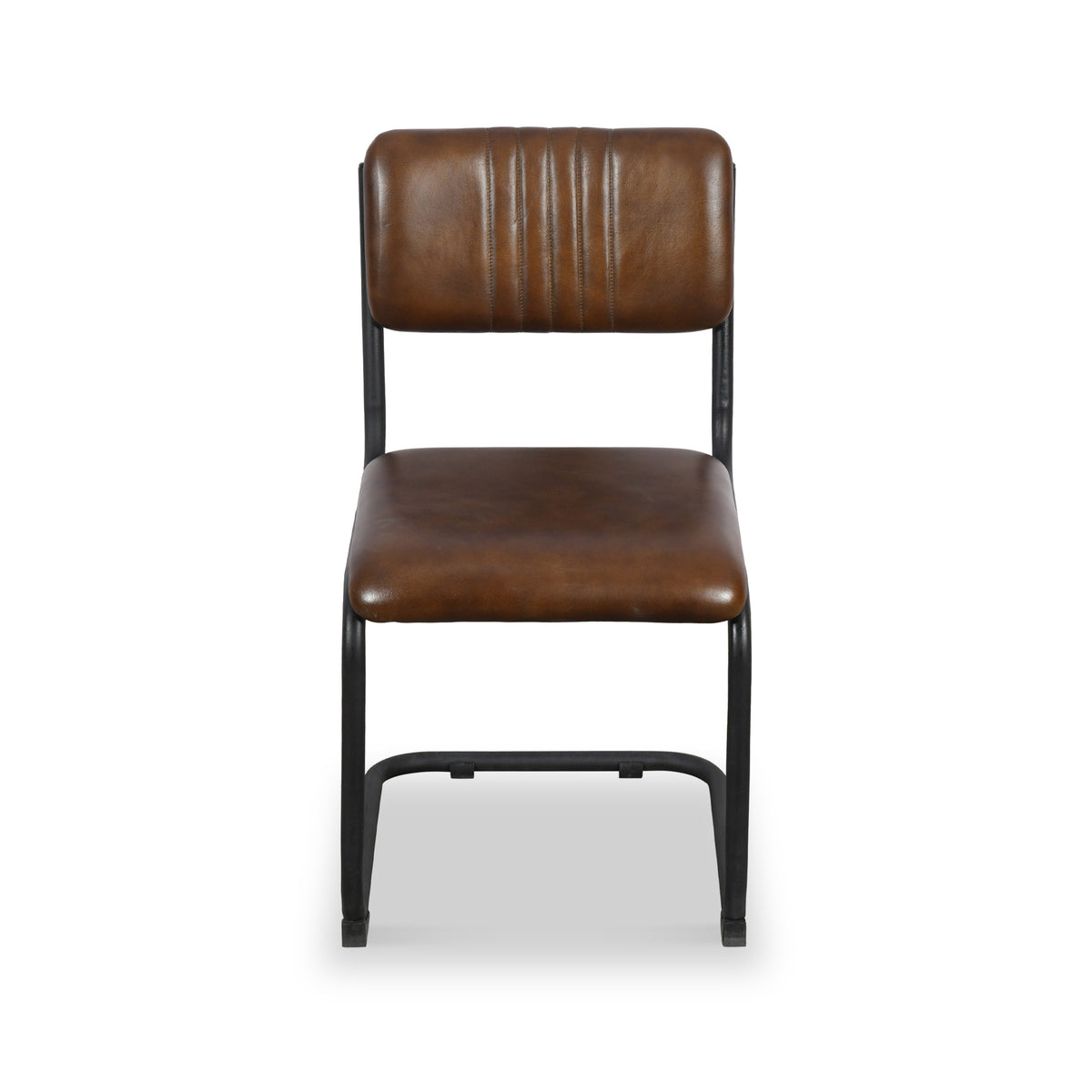 Curran Brown Buffalo Leather Dining Chair from Roseland Furniture