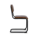 Curran Brown Buffalo Leather Dining Chair from Roseland Furniture