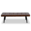 Ramsley Leather 150cm Bench from Roseland
