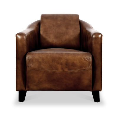 Tassin Leather Tub Armchair