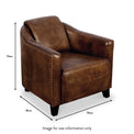 Tassin Leather Tub Armchair from Roseland