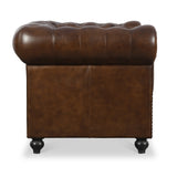 Nina Leather Chesterfield Armchair from Roseland