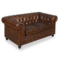 Nina Leather Chesterfield 2 Seat Sofa from Roseland