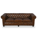 Nina Leather Chesterfield 3 Seat Sofa from Roseland