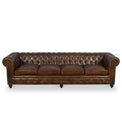 Nina Leather Chesterfield 4 Seat Sofa from Roseland
