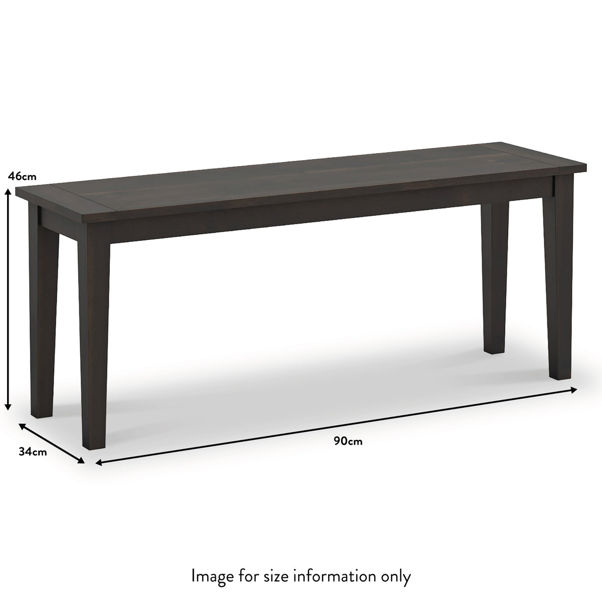Elise Acacia Dining Bench 90cm