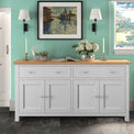 Farrow Grey Extra Large Sideboard Cabinet for living room